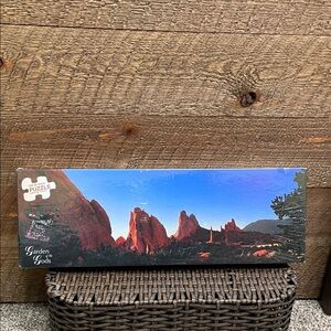 Garden of the Gods 12 x 36 Inch Panoramic Puzzle Over 500 Pieces NWT